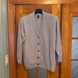 GAP Women's Gray Button-Up Cardigan